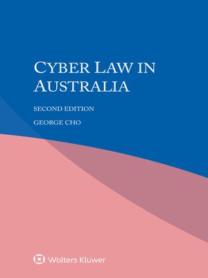 cover image of Cyber law in Australia